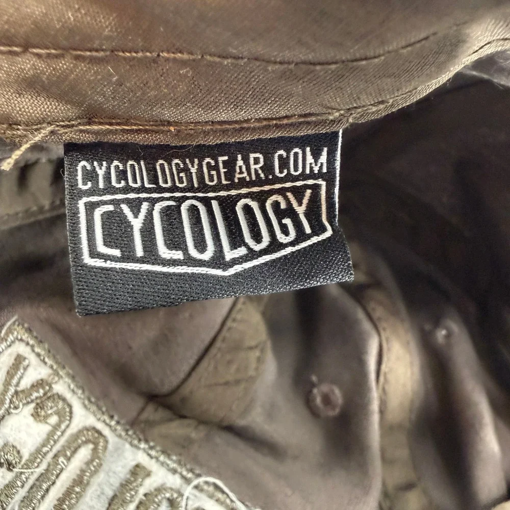 Cycology Baseball Cap Mens Brown Embroidered Logo Adjustable Cotton Dad Hat